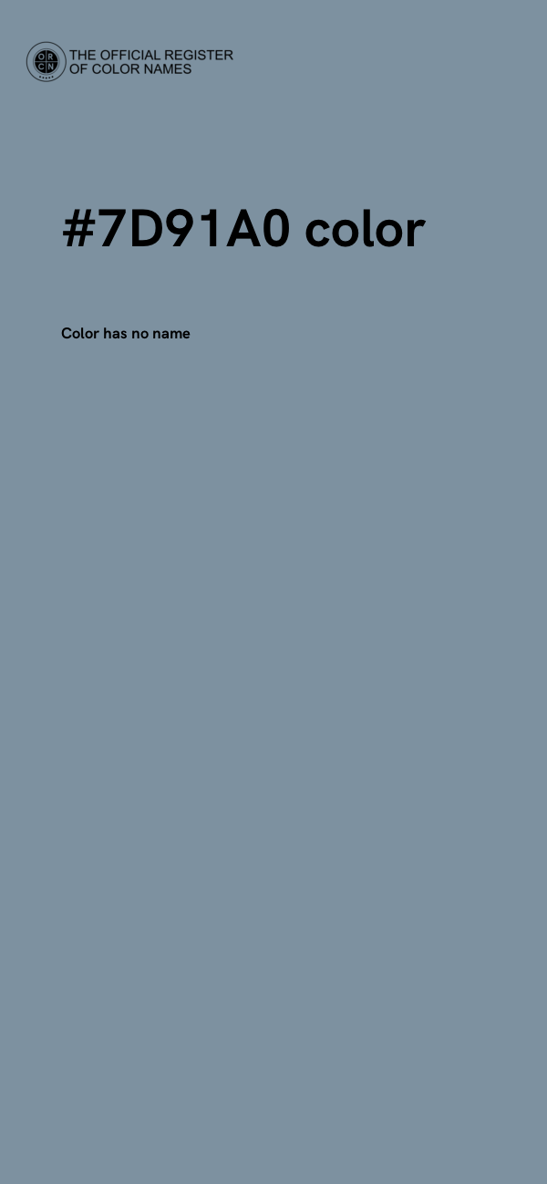 #7D91A0 color image