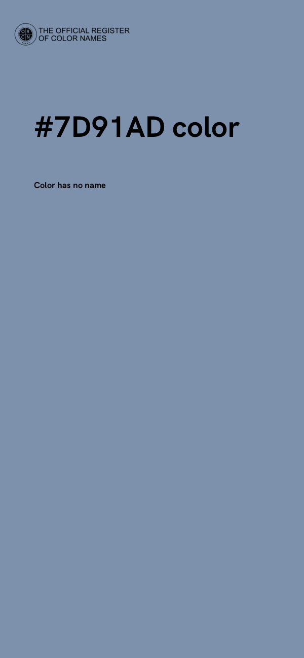 #7D91AD color image