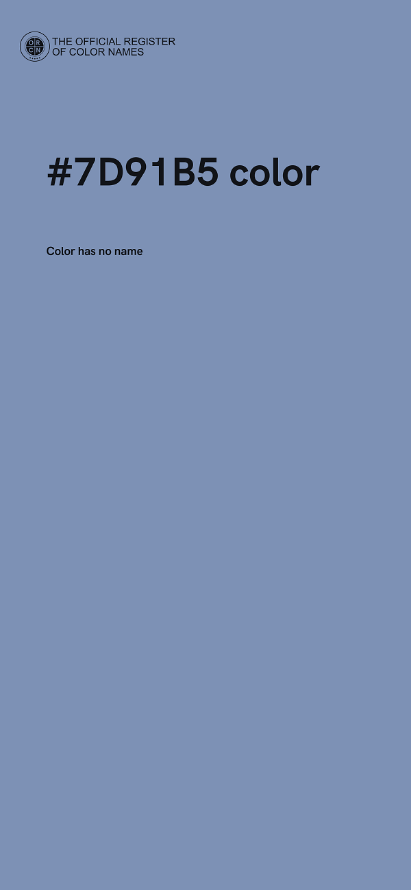 #7D91B5 color image