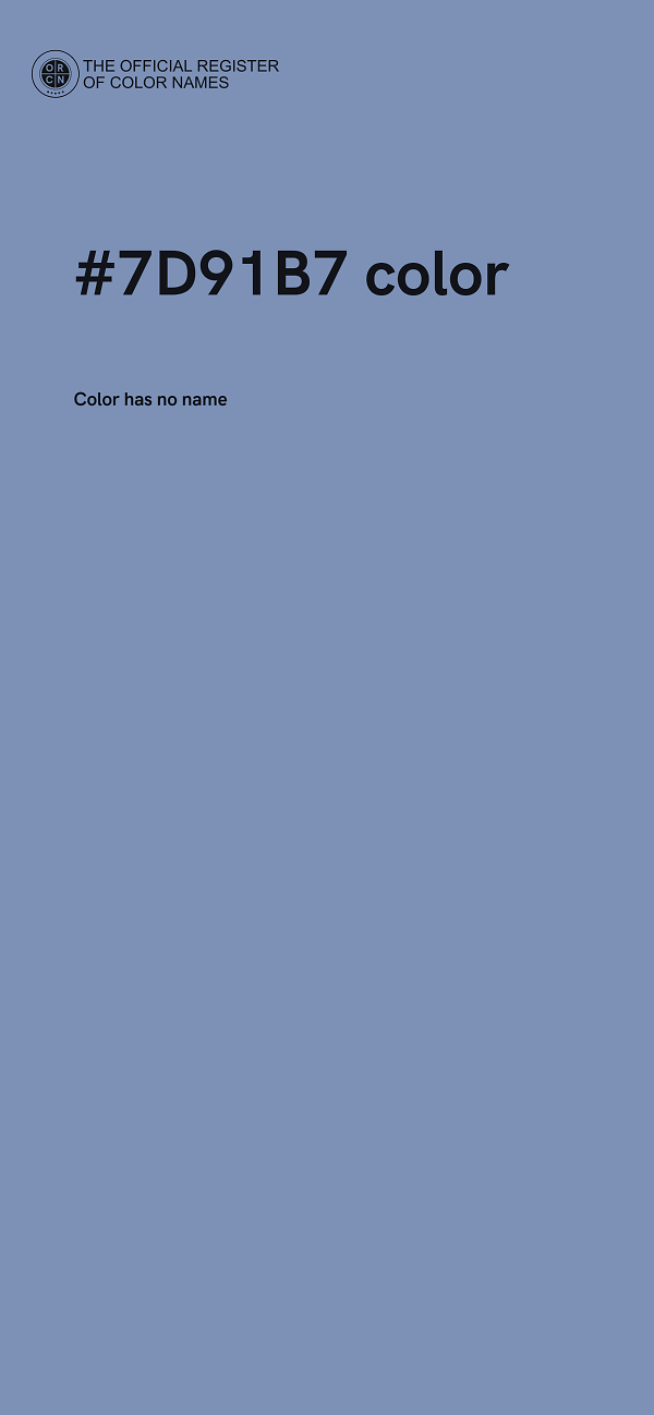 #7D91B7 color image