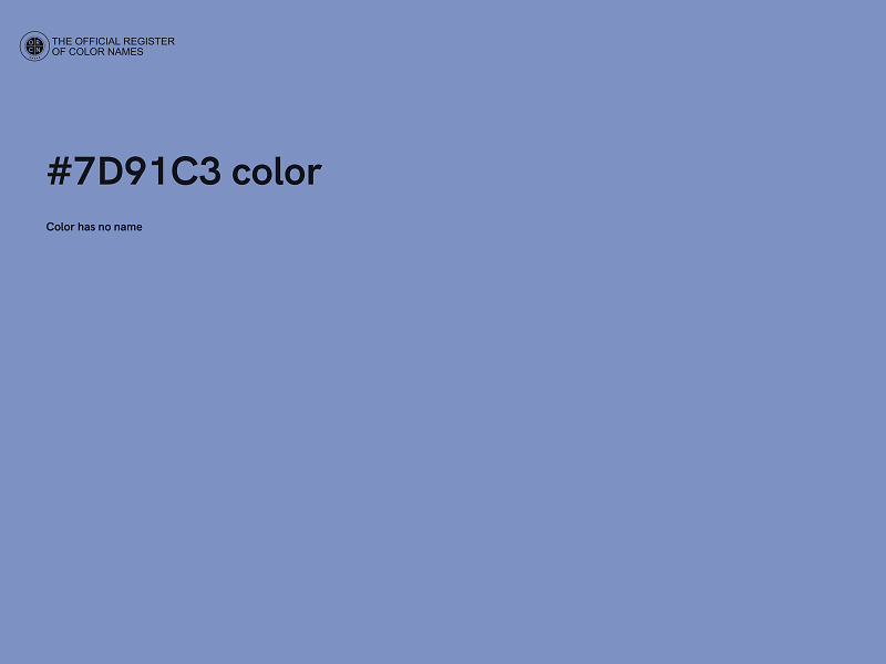 #7D91C3 color image