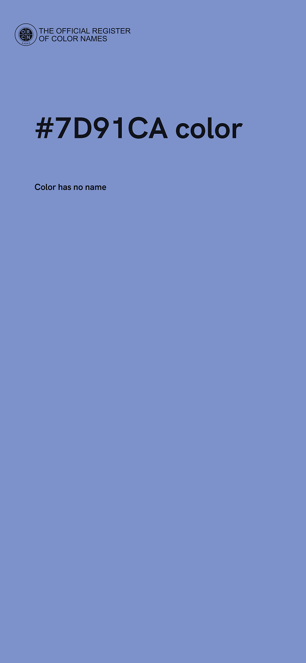 #7D91CA color image