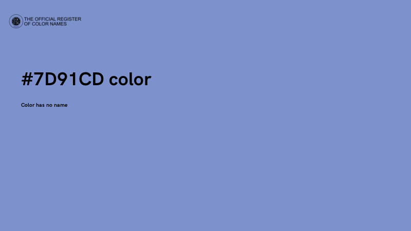 #7D91CD color image