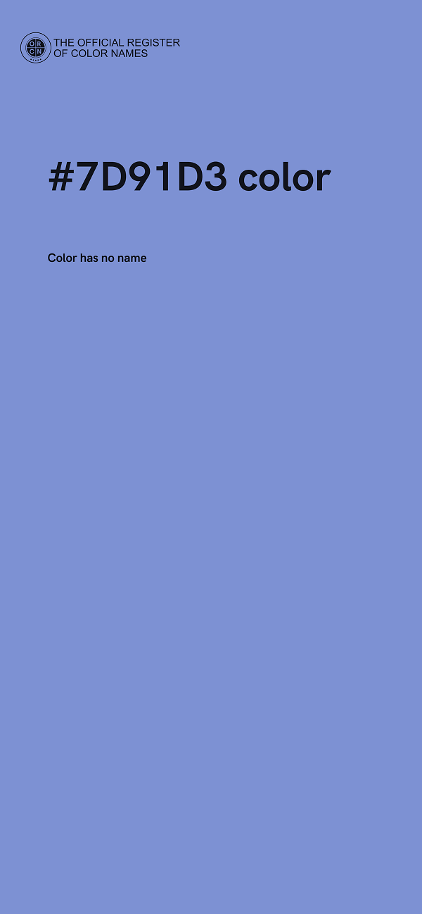 #7D91D3 color image