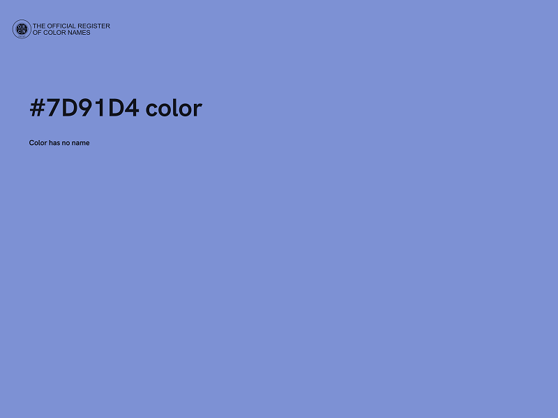 #7D91D4 color image