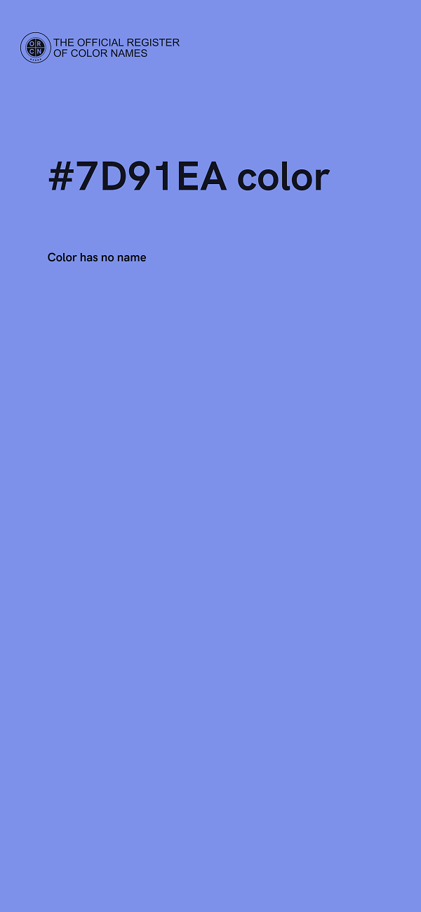 #7D91EA color image