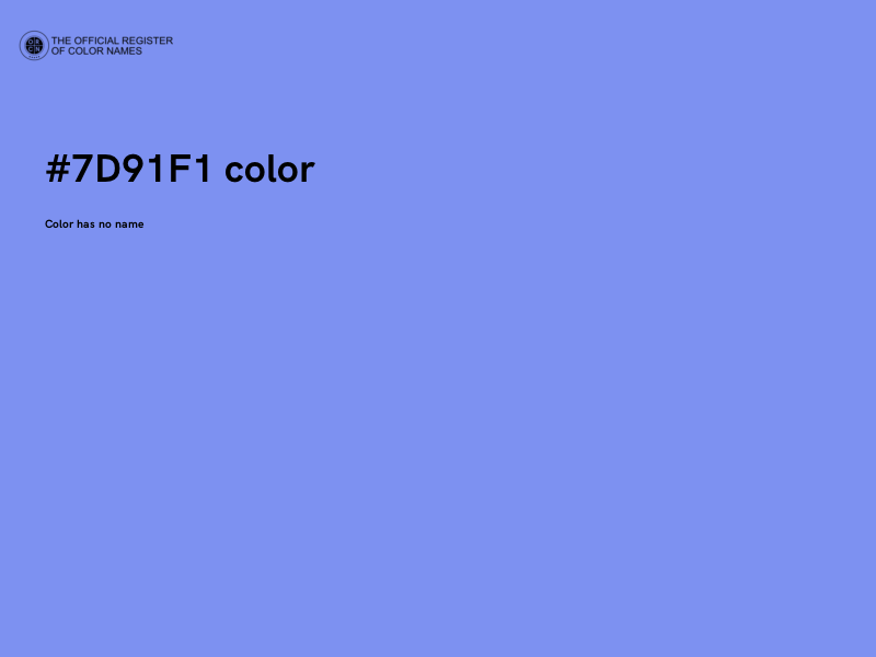 #7D91F1 color image