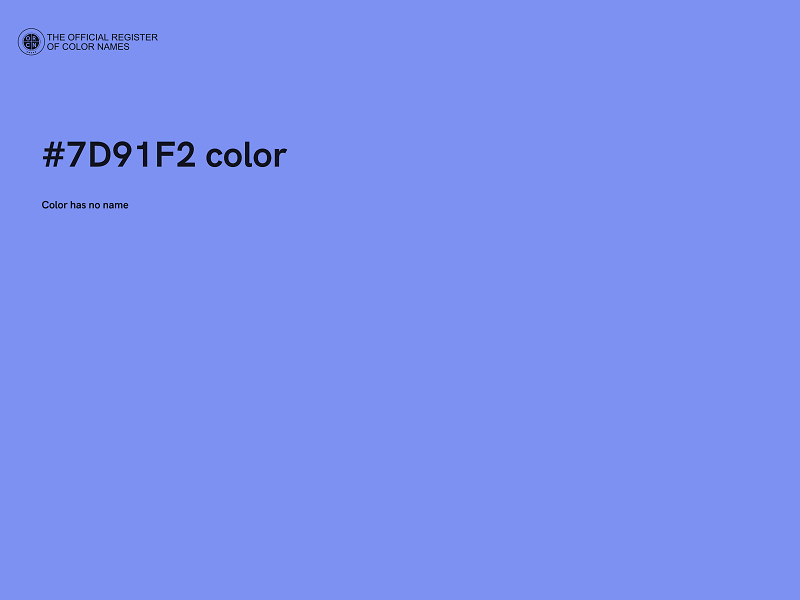 #7D91F2 color image