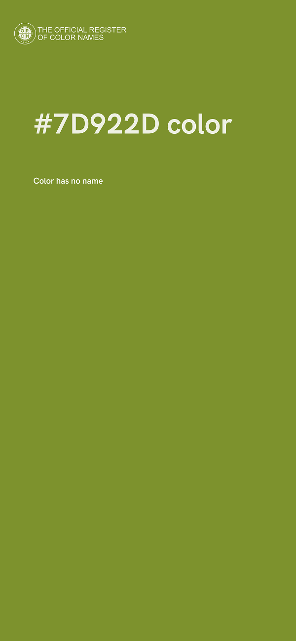 #7D922D color image
