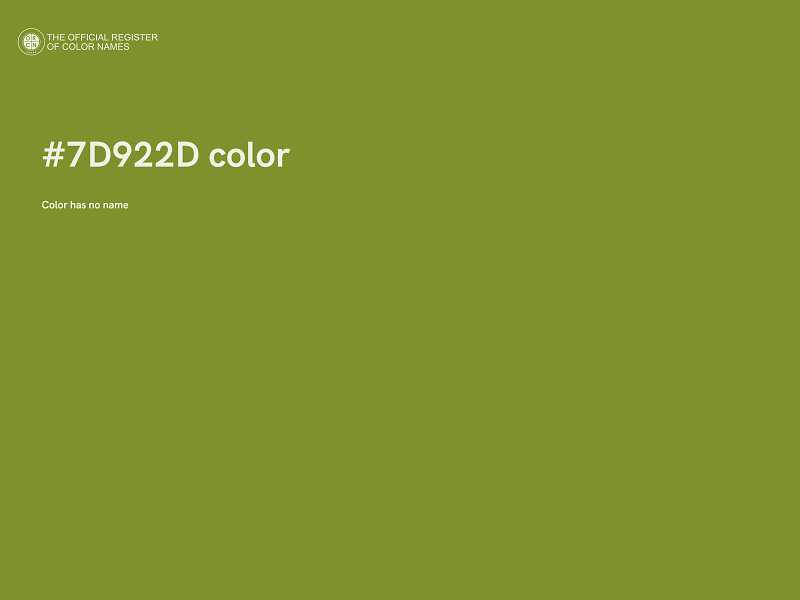 #7D922D color image