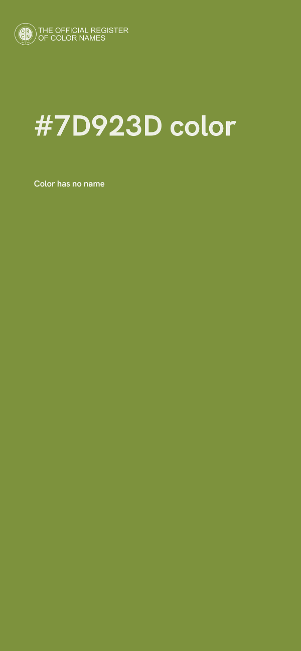 #7D923D color image