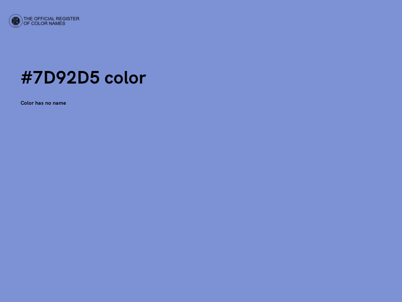 #7D92D5 color image