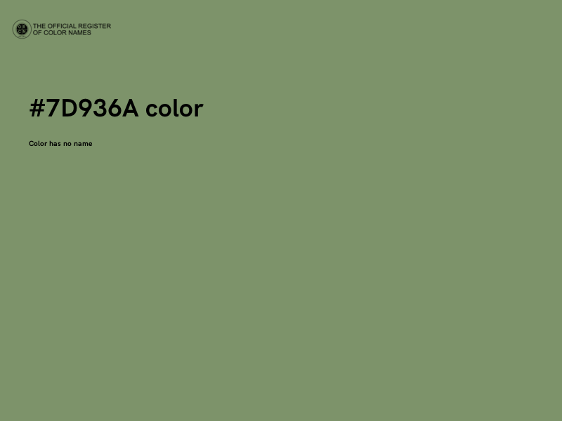 #7D936A color image