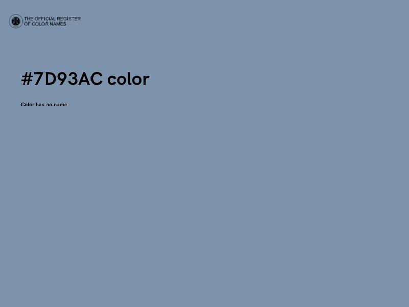 #7D93AC color image