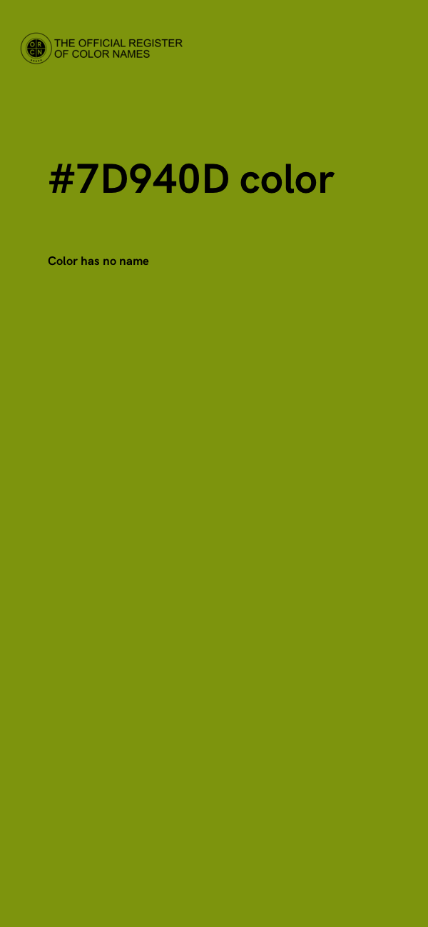 #7D940D color image