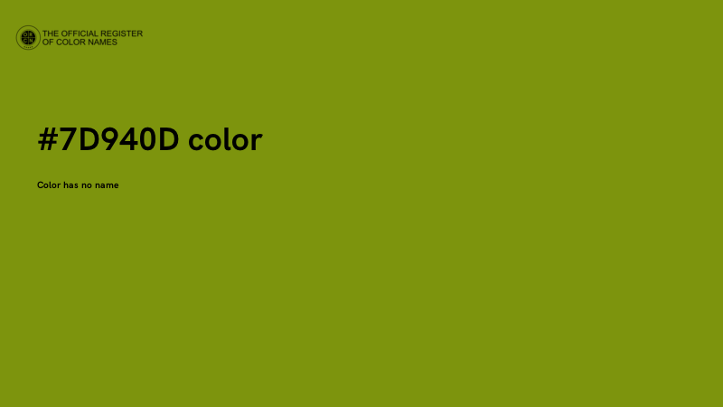 #7D940D color image
