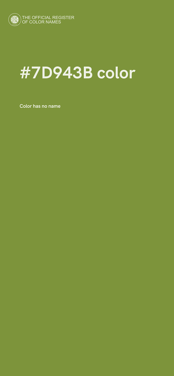 #7D943B color image