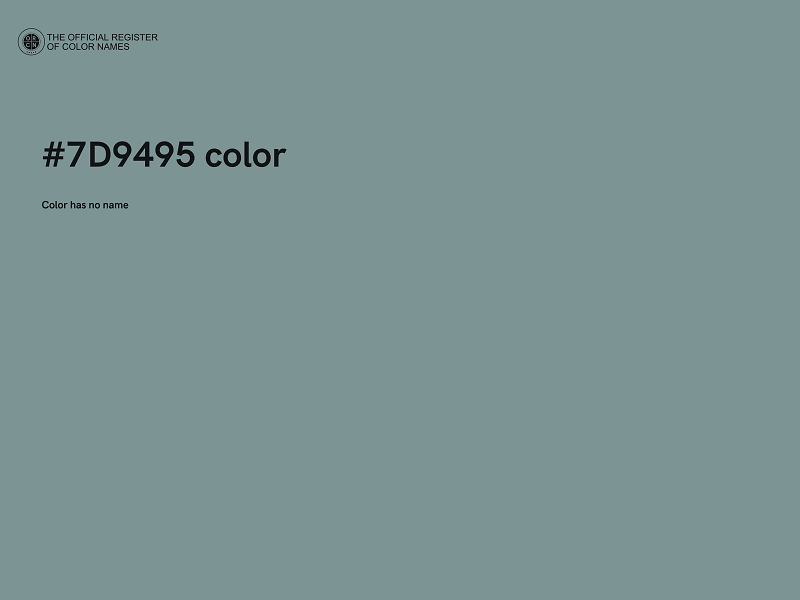 #7D9495 color image