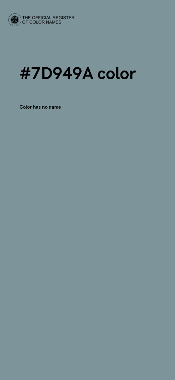 #7D949A color image
