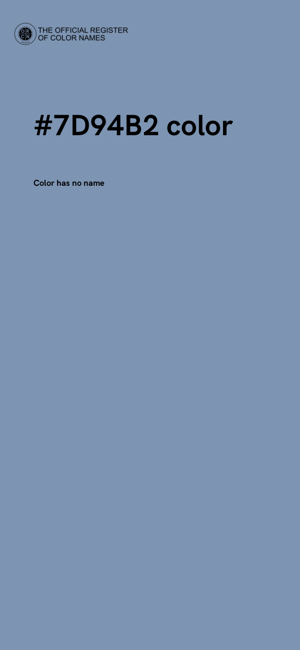 #7D94B2 color image