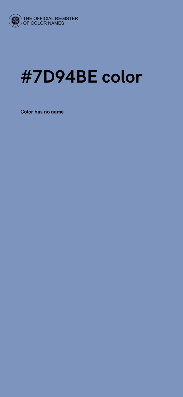 #7D94BE color image