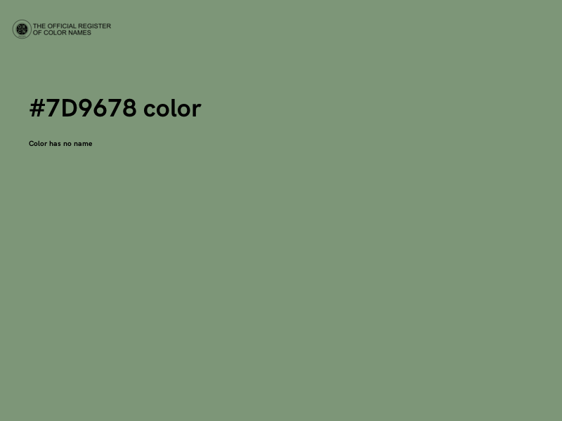 #7D9678 color image