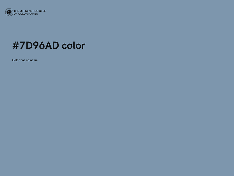 #7D96AD color image