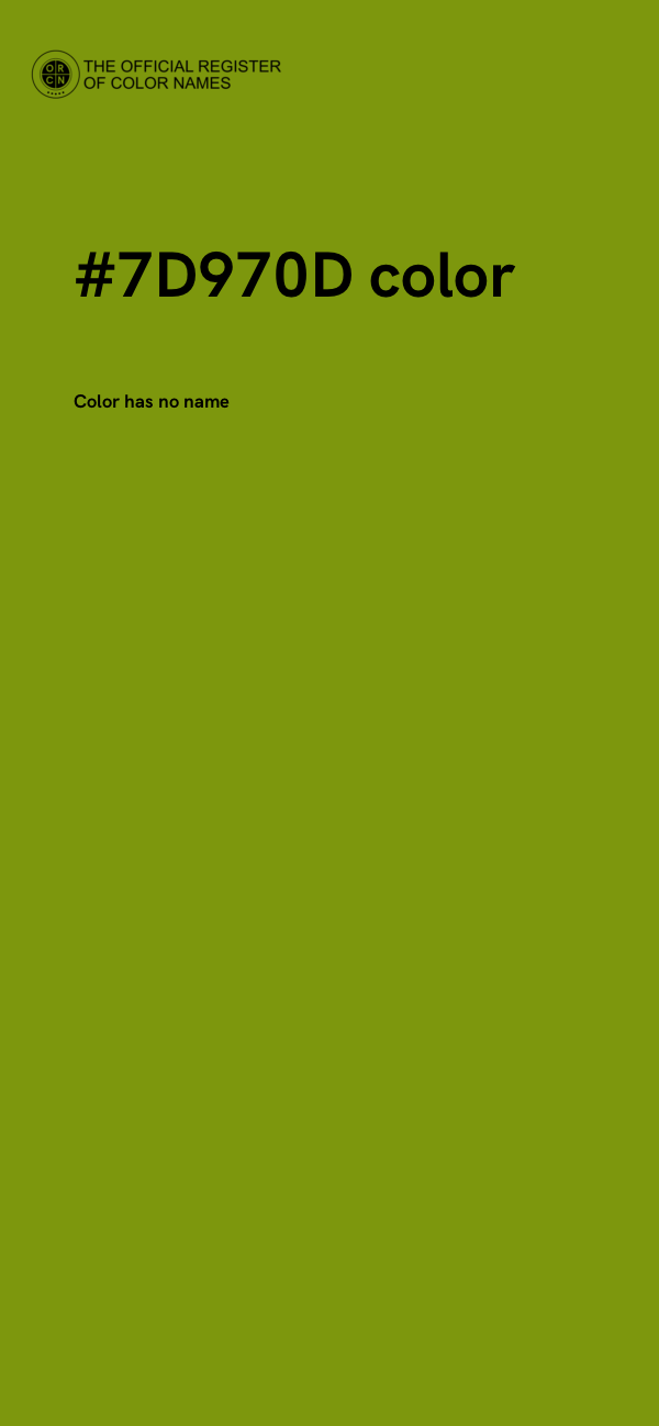 #7D970D color image