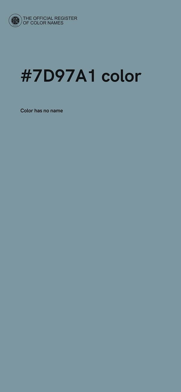 #7D97A1 color image