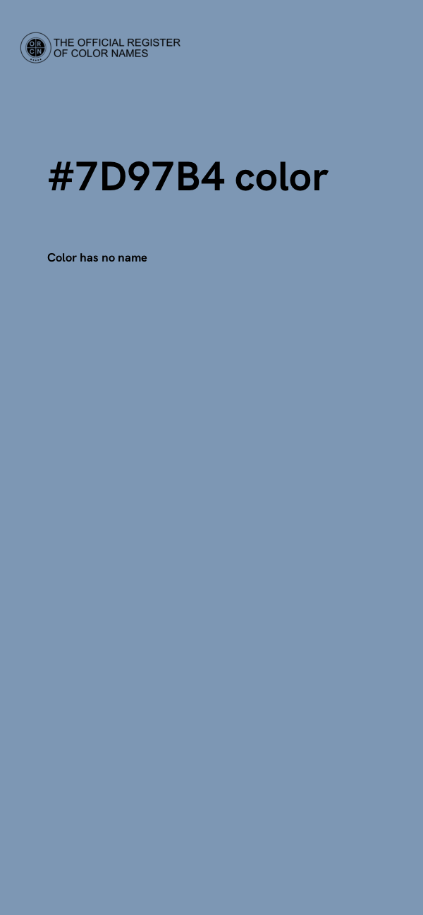 #7D97B4 color image