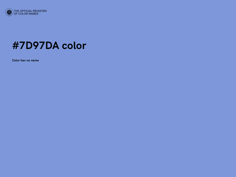 #7D97DA color image