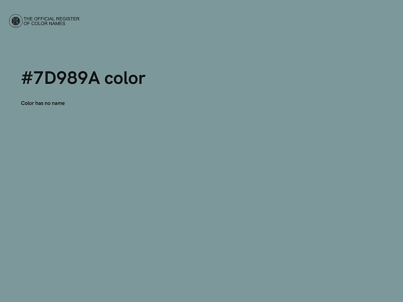 #7D989A color image