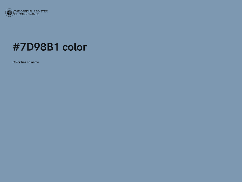 #7D98B1 color image