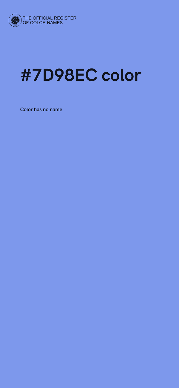 #7D98EC color image