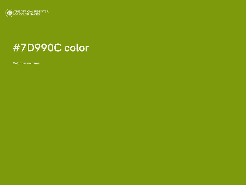 #7D990C color image