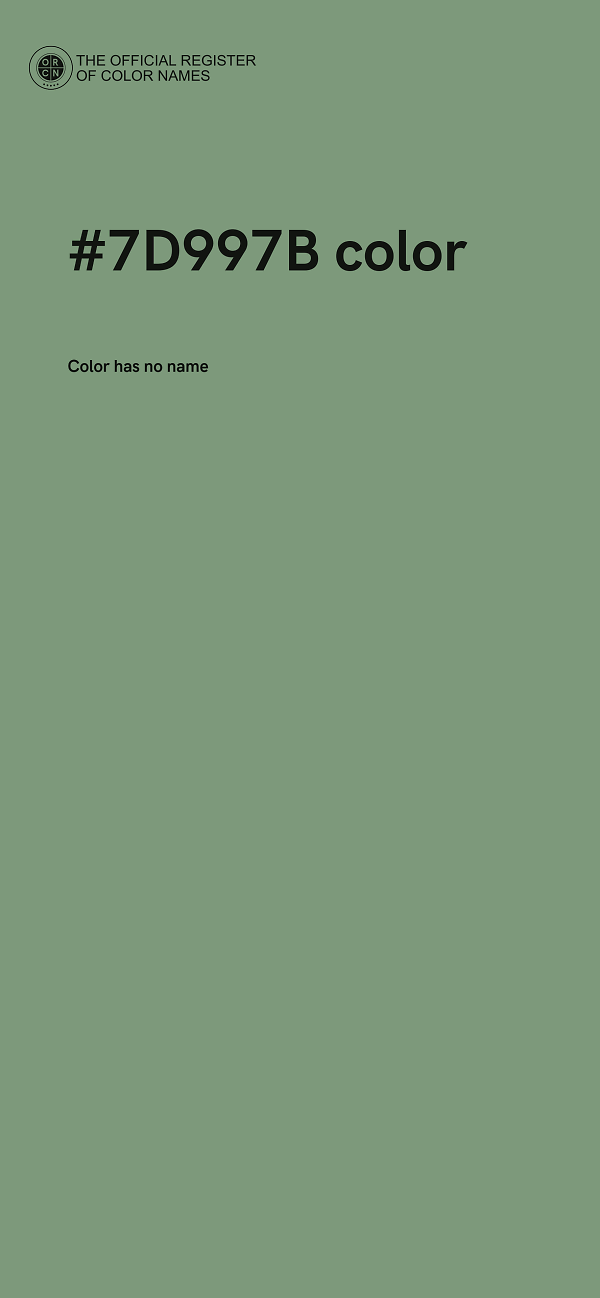 #7D997B color image