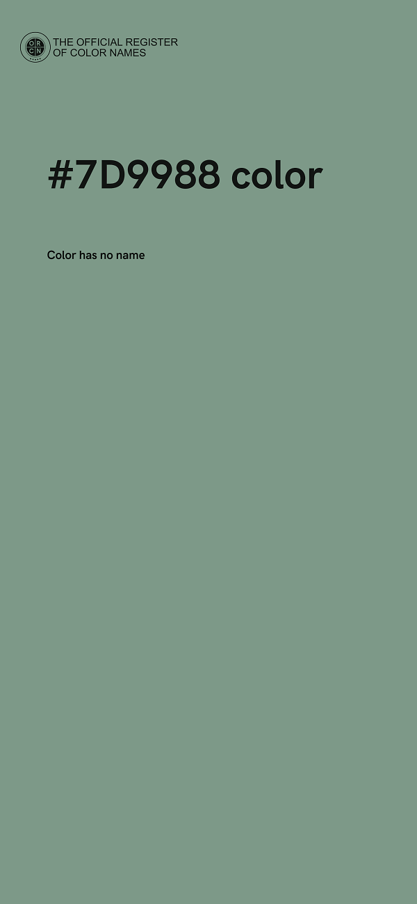 #7D9988 color image