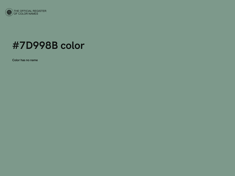 #7D998B color image