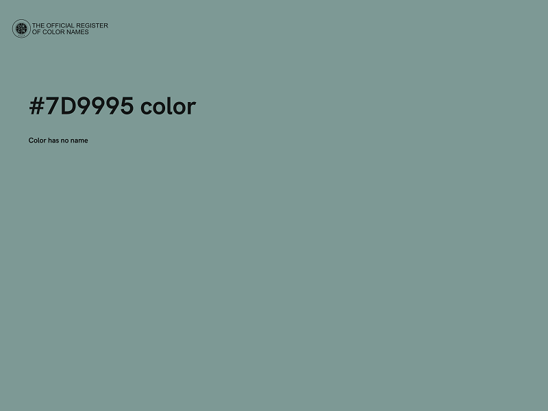 #7D9995 color image