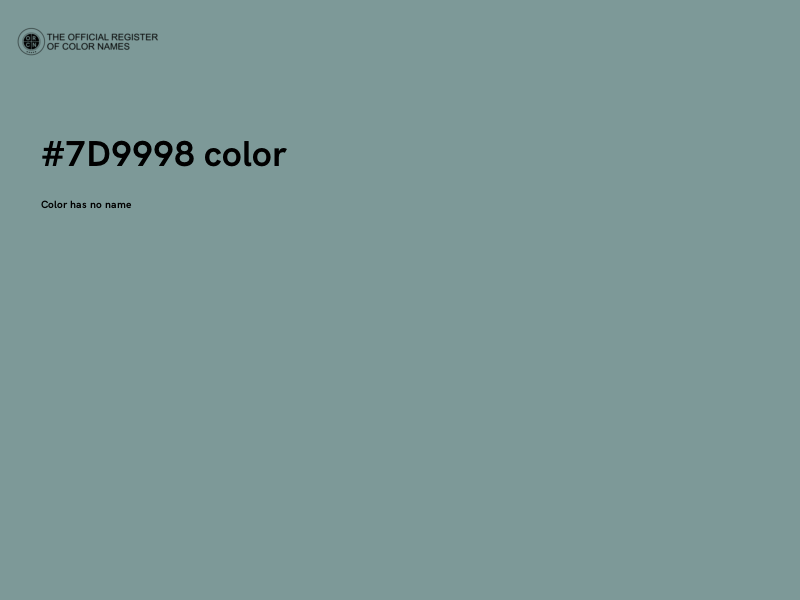 #7D9998 color image