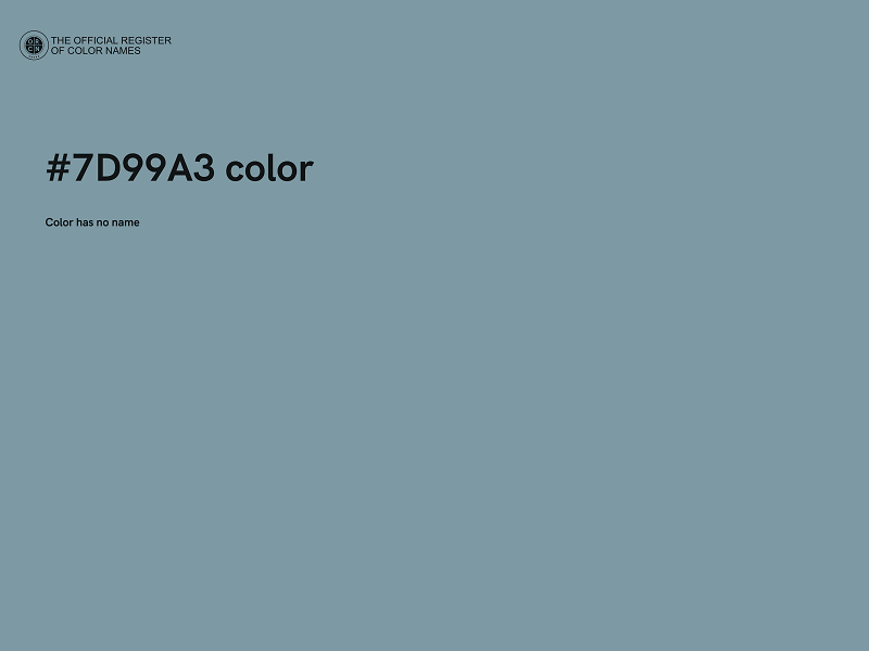 #7D99A3 color image