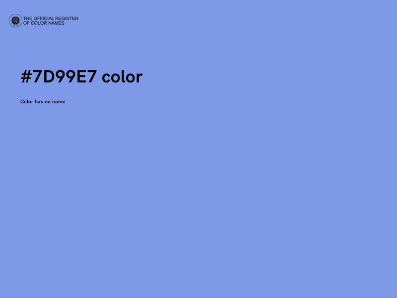 #7D99E7 color image