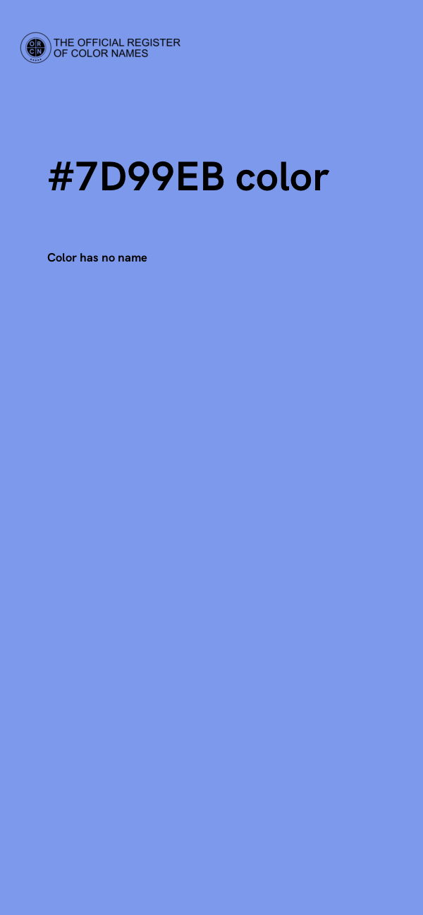 #7D99EB color image