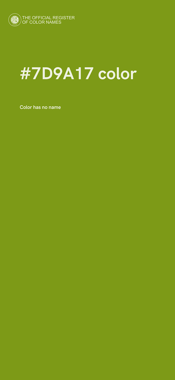 #7D9A17 color image