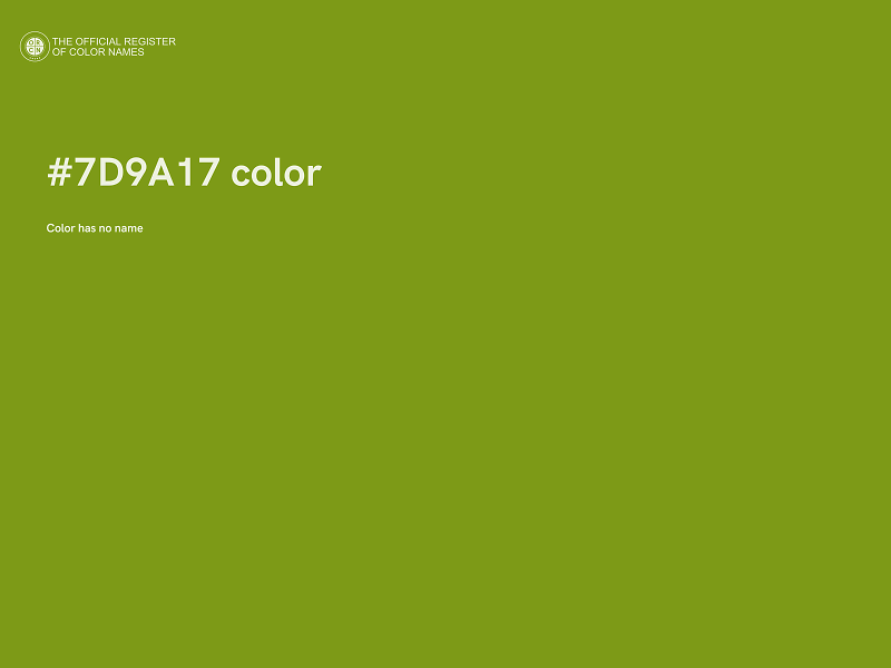 #7D9A17 color image