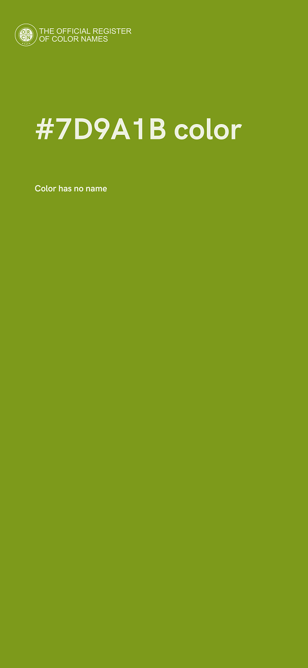 #7D9A1B color image