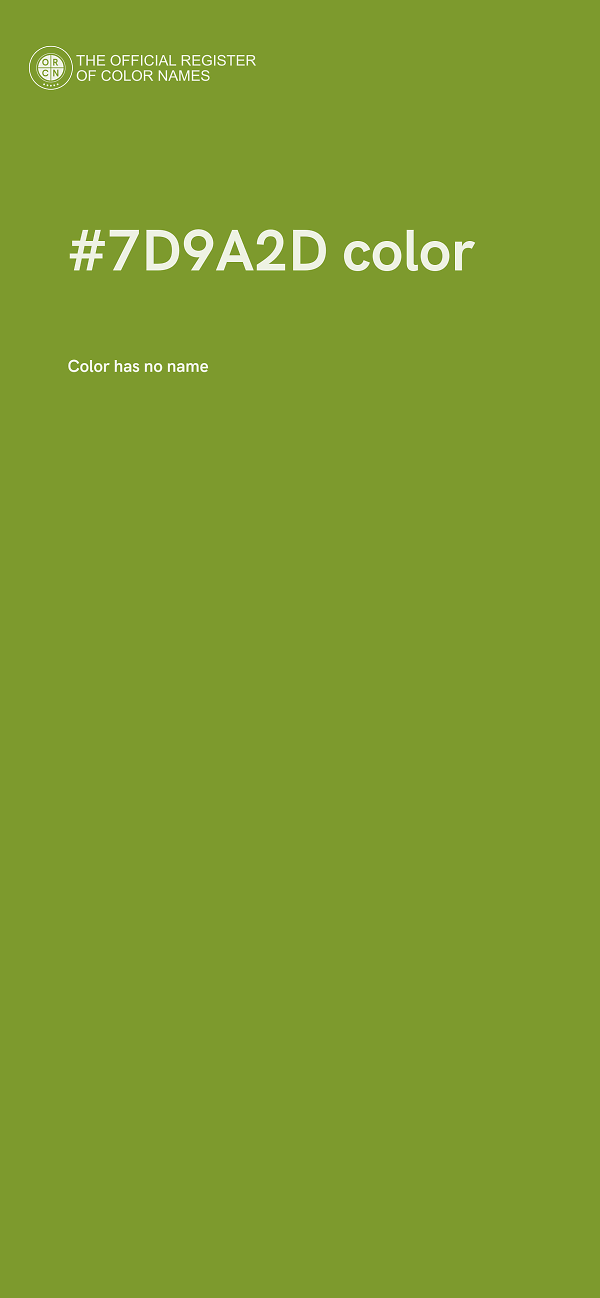 #7D9A2D color image