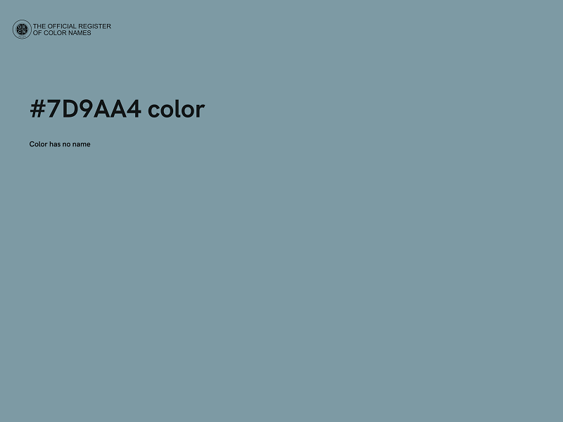 #7D9AA4 color image