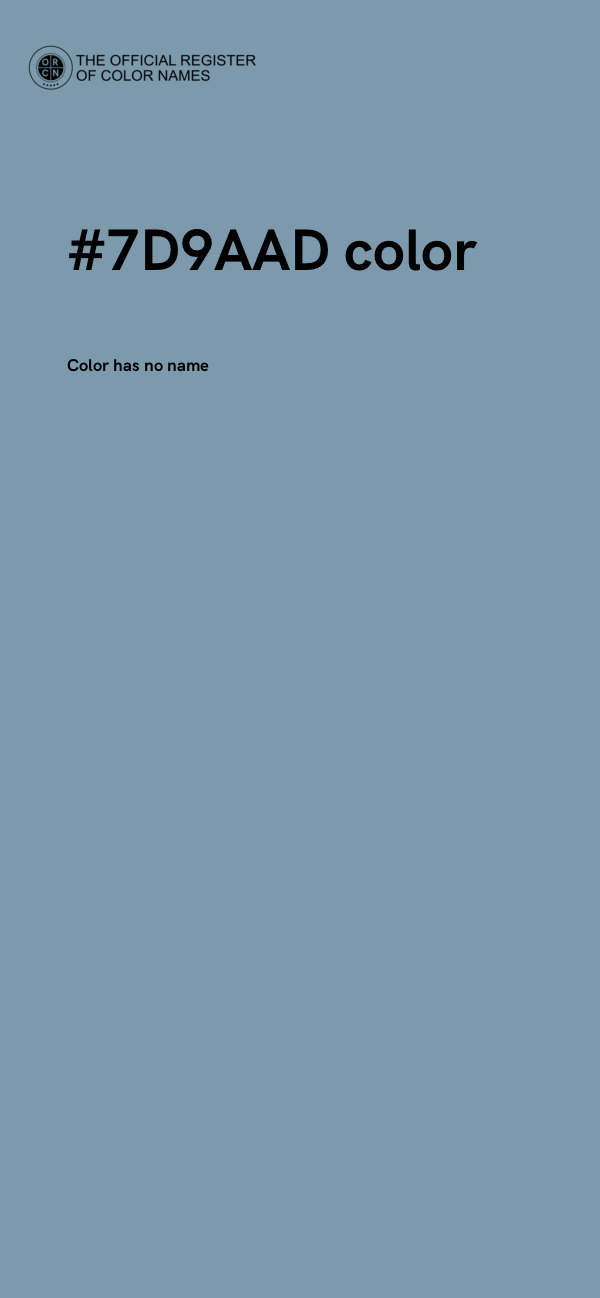 #7D9AAD color image