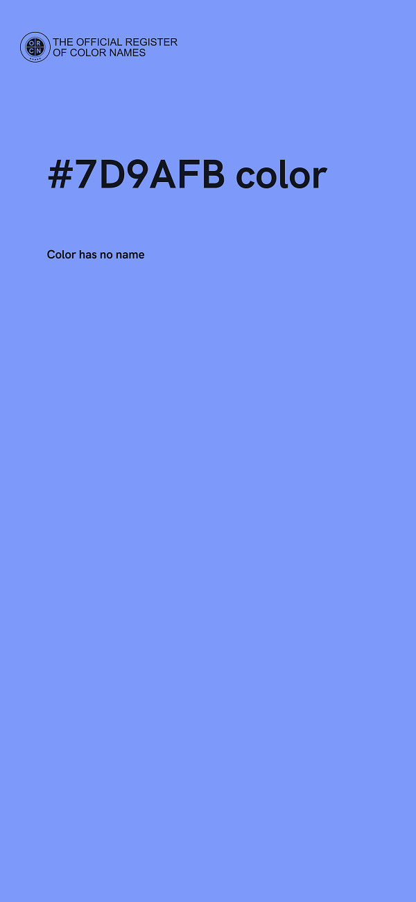 #7D9AFB color image